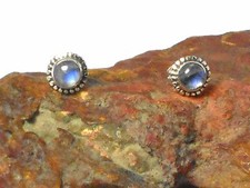 Round  MOONSTONE   Sterling