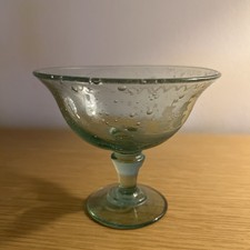 hand-blown green glass