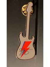 David Bowie Guitar Badge Metal