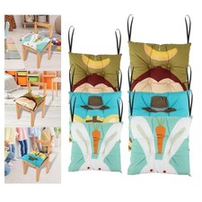 Seat Cushion Cartoon with Ties