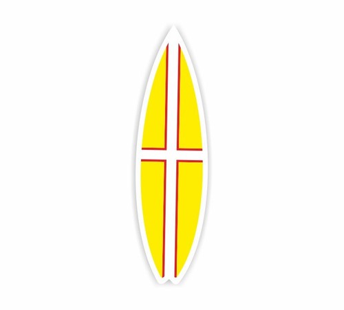 Dorset surfboard sticker - dorset,