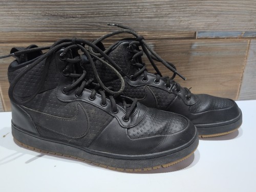 Nike ebernon black - nike, leather