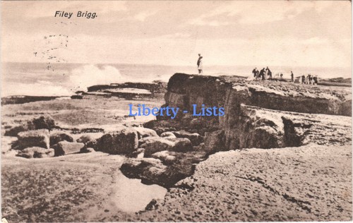 Filey brigg yorkshire - filey, postcard