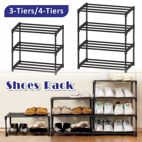 Metal shoe rack stand - rack, 4