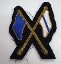 British Army Signaller Bullion Thread Sleeve  badge Patch 55 x70 mm