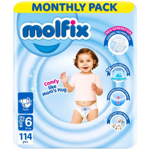 Molfix baby nappies size 6 - nappies, 1–6
