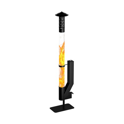 Glass flue patio heater - glass,