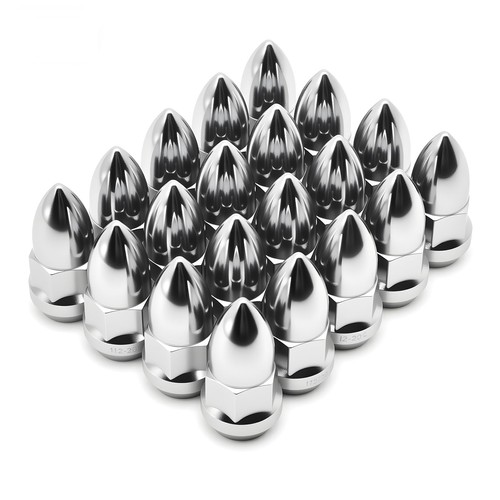 20pc chrome bullet - bullet, lug