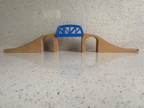 Wooden train track - , bridge