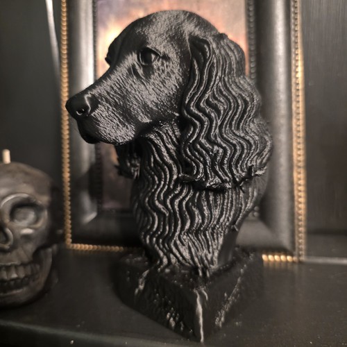 Springer spaniel bust memorial - spaniel,