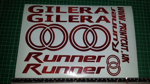 Gilera runner decals stickers - gilera,