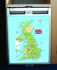 Waeco CRX50 Vinyl Fridge Sticker Wrap Print - UK Map