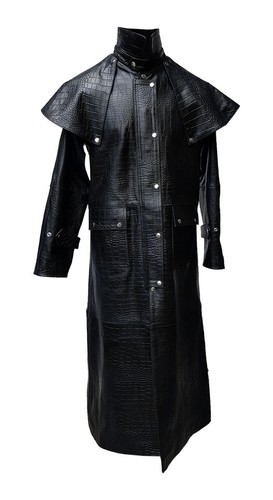 Mens black crocodile - crocodile, print