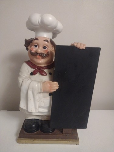 Vtg italian fat chef resin - italian,