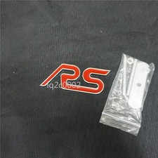 1x Red Chrome RS Silver Metal Front Grille Emblem Badge Limited Sport Turbo Line