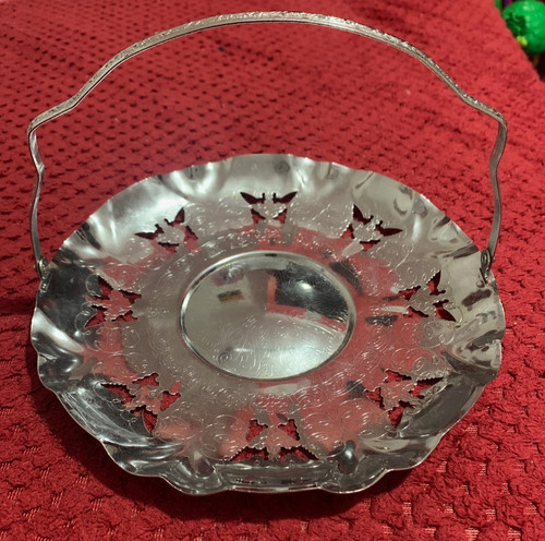 Decorative metal bowl with - decorative,