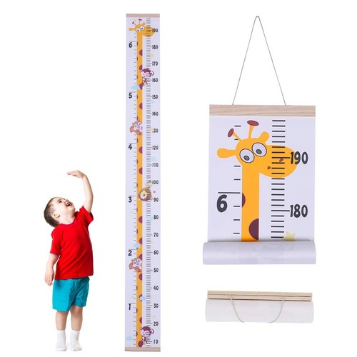 Height growth chart wall - height,