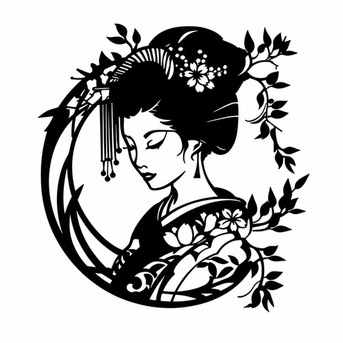 Japanese geisha elegant - elegant, home