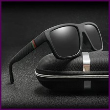Square Polaroid Sunglasses - Vintage UV400 Anti-Reflective Polycarbonate Eyewear