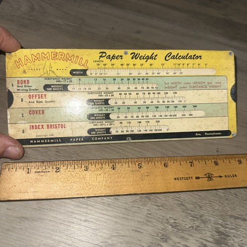 1946 paper calculator - 1946,