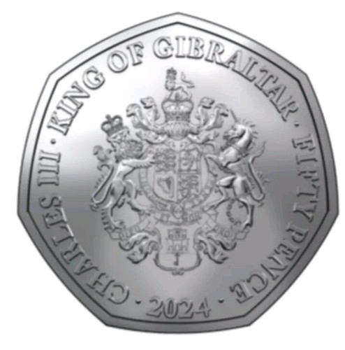 Gibraltar pence coin - gibraltar,
