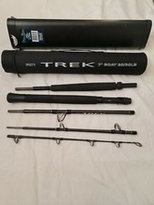 FOX TREK  TRAVEL ROD 20/30LBS 7FT BOAT ROD ** CASE **HARD COVER** 