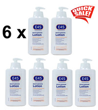 6 X E45 Body Lotion 500ml - E45 Moisturising Body Lotion with Pump 6 x 500ml