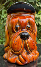 Vintage 1960s Price & Kensington Droopy Dog Biscuit Barrel Cookie Jar 23 cm