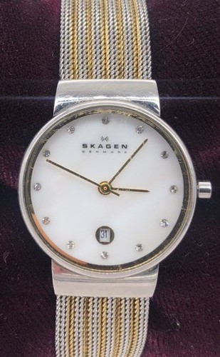 Ladies skagen ancher - ancher, two-tone