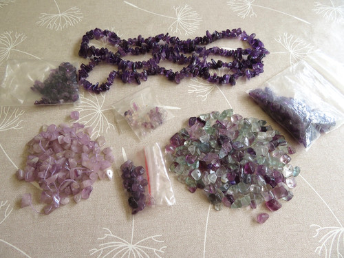 Mixed lot amethyst - lot, &