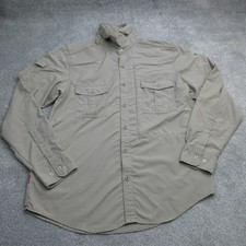 Craghoppers Shirt Mens Large Beige Nosilife Adventure Safari Trek Utility 6828