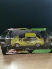 The Fast and the Furious 1:18 Scale 2002 Mitsubishi Lancer Evo VII Yellow