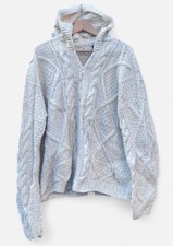 Lanila Handmade in Ecuador 100% Wool Women's Cale Knit Cardigan - XL?