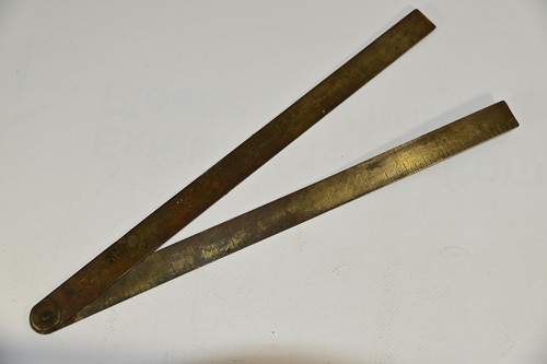 Antique folding brass foot - 2,