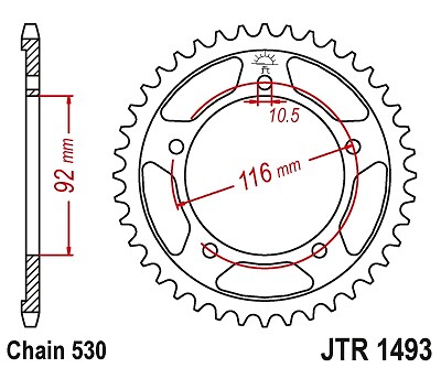 Rear sprocket 4542 kawasaki - sprocket,
