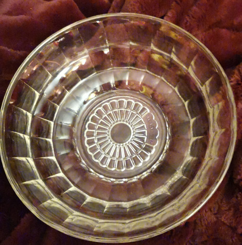 Vintage jacobean pressed glass - pressed,
