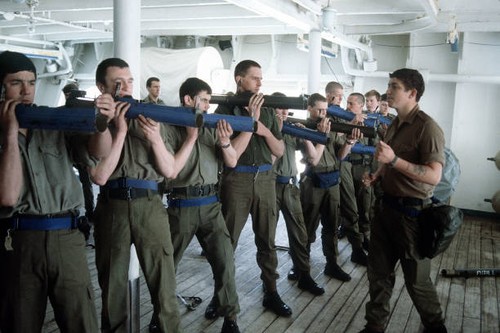 Royal marines training anti - marines,