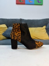 Leopard Print Ankle Boots
