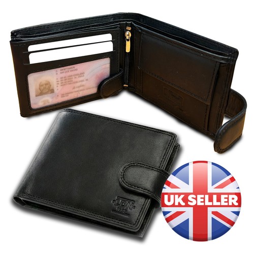 Genuine leather wallet with - leather,