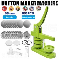 Button Maker Machine w/ 100Pcs