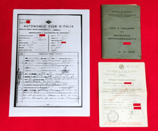 COMPLEMENTARY BOOKLET DOCUMENTS MOTO GUZZI 175 1953 RAD. UFF. MOTORCYCLE VISURA