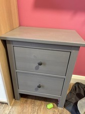 HEMNES Chest of 2 Drawers Grey