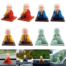 Small Monk Figure, Solar Dancing Toys, Bobble Head Dolls, Car Decoration,