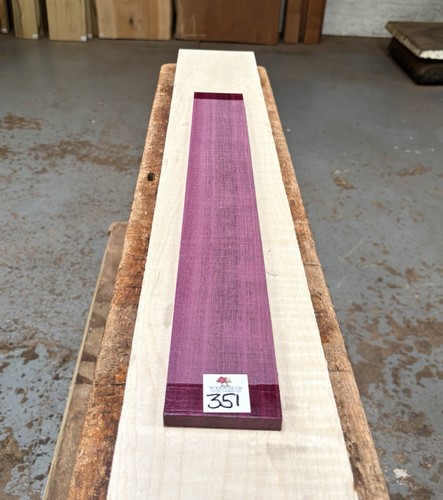 Purpleheart guitar fingerboard - purpleheart,