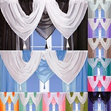 Voile swags tassled all - -,