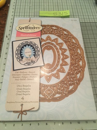 Spellbinders oval regalia die