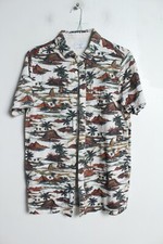 EASY Mens Hawaiian Style Jazzy Shirt - Size S Small (I40)