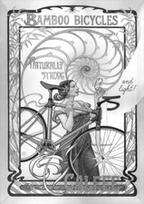 A3/A4 Size - Nouveau Bicycle