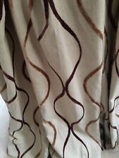 Romo Designer linen/cotton  velvet very heavy Lined Eyelet curtains