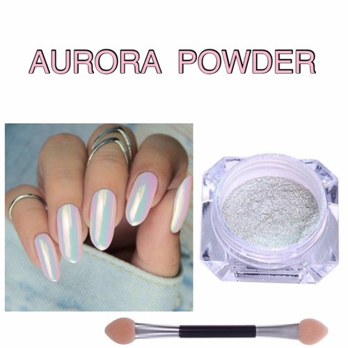 Translucent white nail shimmer - translucent,